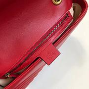 Gucci Marmont matelassé shoulder bag 26cm red - 5