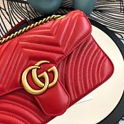 Gucci Marmont matelassé shoulder bag 26cm red - 6