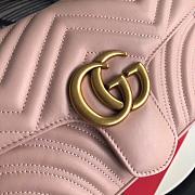 Gucci Marmont matelassé shoulder bag 26cm Pink - 6