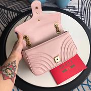 Gucci Marmont matelassé shoulder bag 26cm Pink - 4