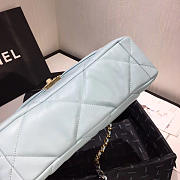 Chanel 19 Blue Lambskin Handbag - 26×16×9cm - 2