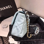 Chanel 19 Blue Lambskin Handbag - 26×16×9cm - 3