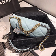 Chanel 19 Blue Lambskin Handbag - 26×16×9cm - 6