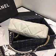 Chanel 19 Beige Lambskin Handbag - 26×16×9cm - 6