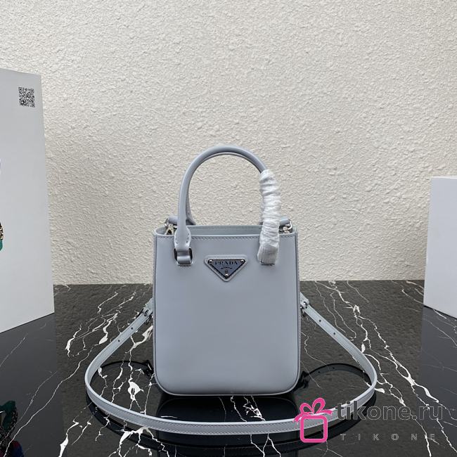 PRADA SMALL BRUSHED LEATHER TOTE 04 - 1