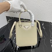 PRADA SMALL BRUSHED LEATHER TOTE 07 - 4