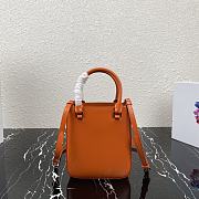 PRADA SMALL BRUSHED LEATHER TOTE 08 - 5