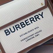 BURBERRY MINI TWO-TONE CANVAS AND LEATHER POCKET BAG 01  - 2