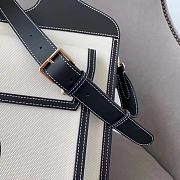 BURBERRY MINI TWO-TONE CANVAS AND LEATHER POCKET BAG 02 - 5