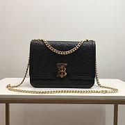 BURBERRY MEDIUM QUILTED MONOGRAM LAMBSKIN TB BAG - 1