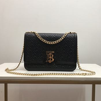 BURBERRY MEDIUM QUILTED MONOGRAM LAMBSKIN TB BAG