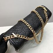 BURBERRY MEDIUM QUILTED MONOGRAM LAMBSKIN TB BAG - 5