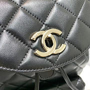 CHANEL BACKPACK IN LAMBSKIN WITH GOLD HARDWARE - 4