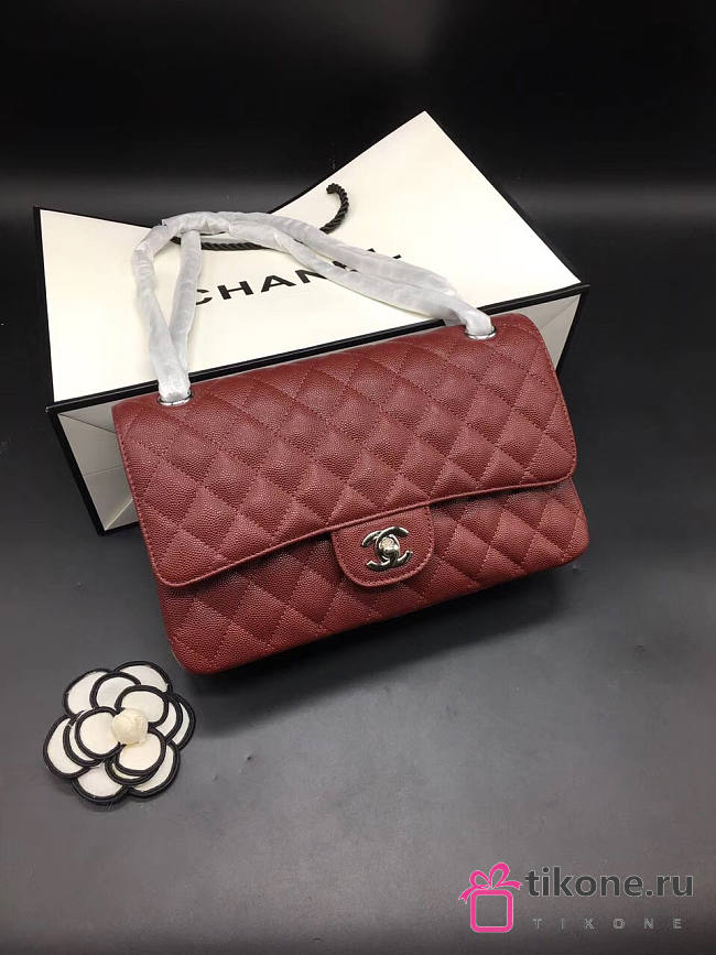 CHANEL FLAP BAG CAVIAR 25CM 010 - 1