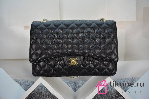 CHANEL FLAP BAG CAVIAR 33CM 020 - 1