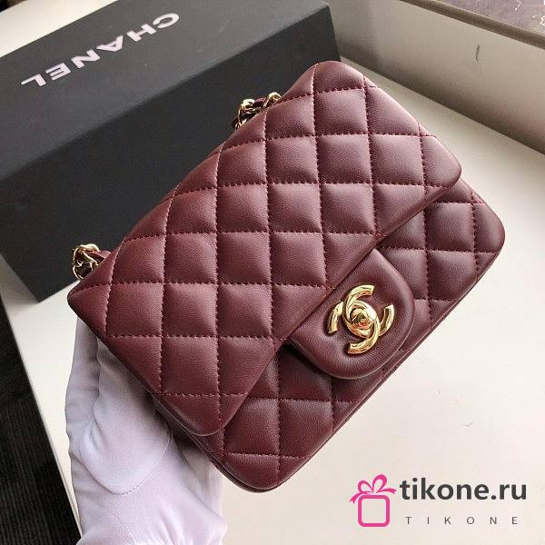 Chanel Flap LAMBSKIN Bag 17 CM 01 - 1