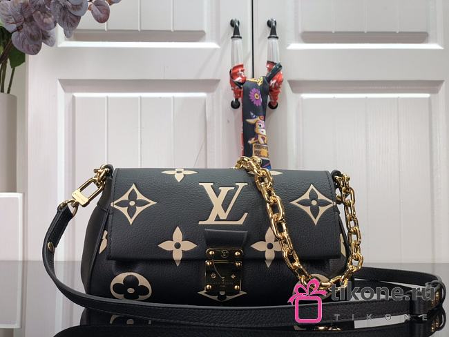 LV Favorite Bicolor Monogram Empreinte Black/ Beige M45859 - 24x14x9cm - 1