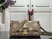 LV Favorite Bicolor Monogram Empreinte Gray/ Cream M45836 - 24x14x9cm - 1