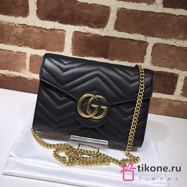 GUCCI GG MARMONT CHAIN WALLET 01 - 1