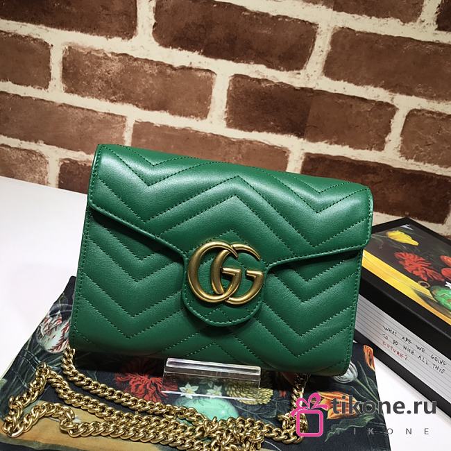 GUCCI GG MARMONT CHAIN WALLET 06 - 1