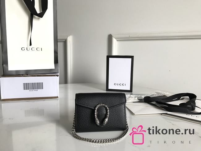 GUCCI DIONYSUS MINI LEATHER CHAIN BAG 01 - 1