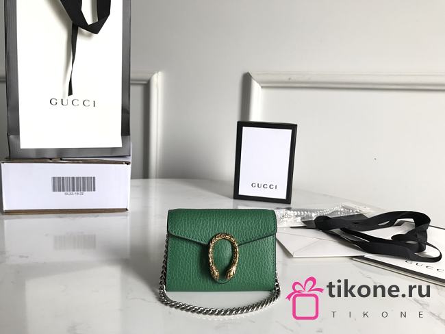 GUCCI DIONYSUS MINI LEATHER CHAIN BAG 02 - 1