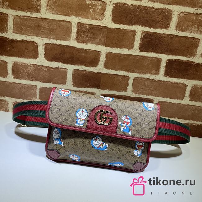 GuccixDoraemon Mini Shoulder Bag - 24×16.5×3.5cm - 1