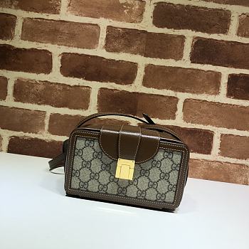 GUCCI GG MINI BAG WITH CLASP CLOSURE