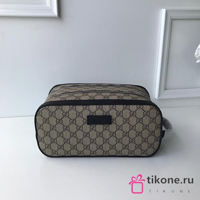 GG Supreme Double Zip Toiletry Case - 27.5×13×15cm - 1