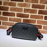 Gucci Black Canvas Shoulder Bag - 24×14×7cm - 1