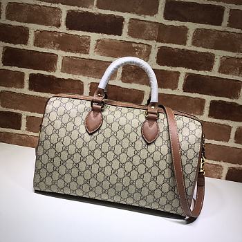 Gucci Brown Boston Handbag - 35×23×18.5cm