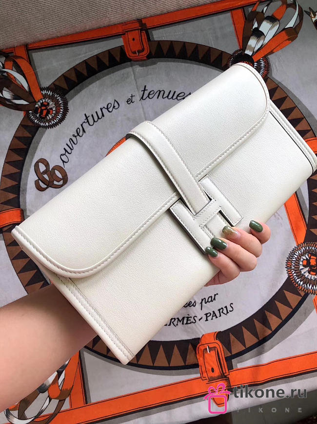 HERMES JIGE 29CM CLUTCH ALL HANDMADE 05 - 1