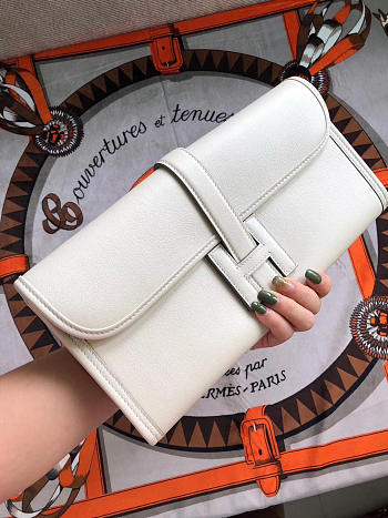 HERMES JIGE 29CM CLUTCH ALL HANDMADE 05