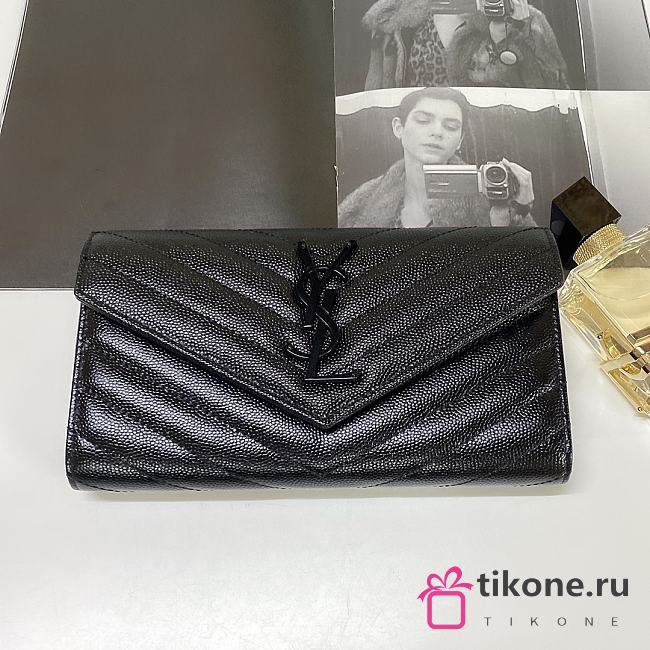 YSL MONOGRAM  ENVELOPE WALLET IN 01 - 1