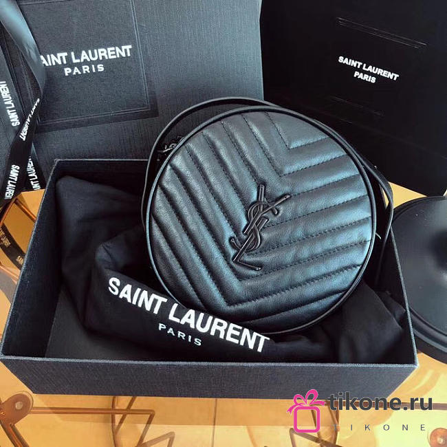 YSL VINYLE ROUND CAMERA BAG 01 - 1