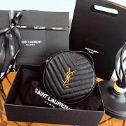 YSL VINYLE ROUND CAMERA BAG 02 - 1