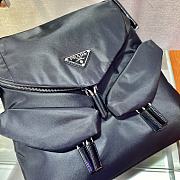 PRADA SIGNAUX NYLON AND LEATHER HOBO BAG 01 - 6