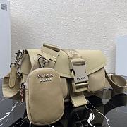 PRADA POCKET NYLON AND BRUSHED LEATHER BAG 03 - 2