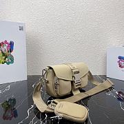 PRADA POCKET NYLON AND BRUSHED LEATHER BAG 03 - 5