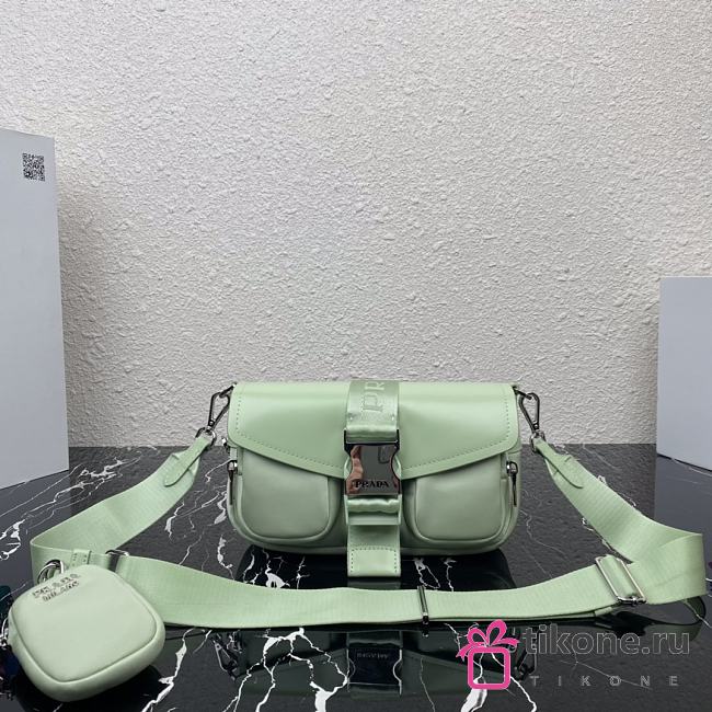 PRADA POCKET NYLON AND BRUSHED LEATHER BAG 04 - 1