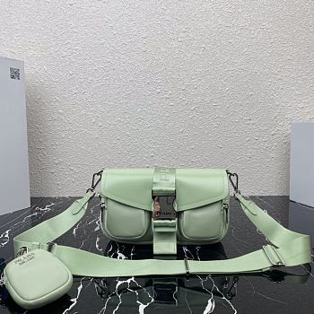 PRADA POCKET NYLON AND BRUSHED LEATHER BAG 04