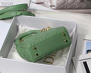 Lady Dior Micro Bag Green Cannage Lambskin - 12x10.2x5cm - 2