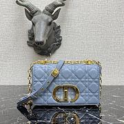 Dior Caro Blue Lambskin Leather - 20×12×7 cm - 1