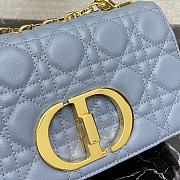 Dior Caro Blue Lambskin Leather - 20×12×7 cm - 6