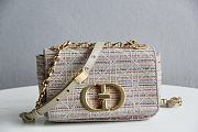 Dior 2023 Small Canvas Caro Bag 20cm - 1