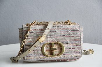 Dior 2023 Small Canvas Caro Bag 20cm