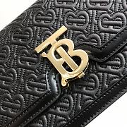 BURBERRY SMALL QUILTED MONOGRAM LAMBSKIN TB BAG - 2