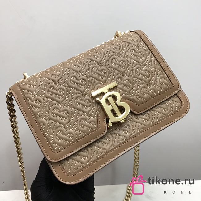 BURBERRY SMALL QUILTED MONOGRAM LAMBSKIN TB BAG 02 - 1