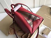 BURBERRY THE SMALL BANNER IN LEATHER AND HOUSE CHECK 04 - 6