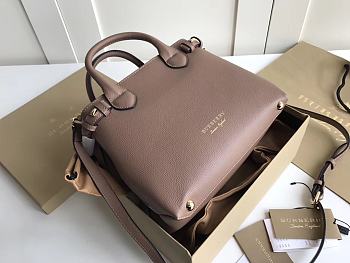 BURBERRY THE SMALL BANNER IN LEATHER AND HOUSE CHECK 07